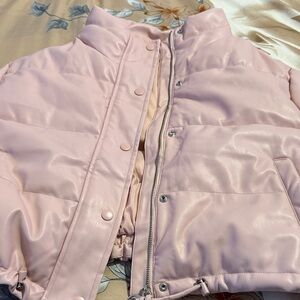 Love Tree Blush Pink Puffer Jacket
